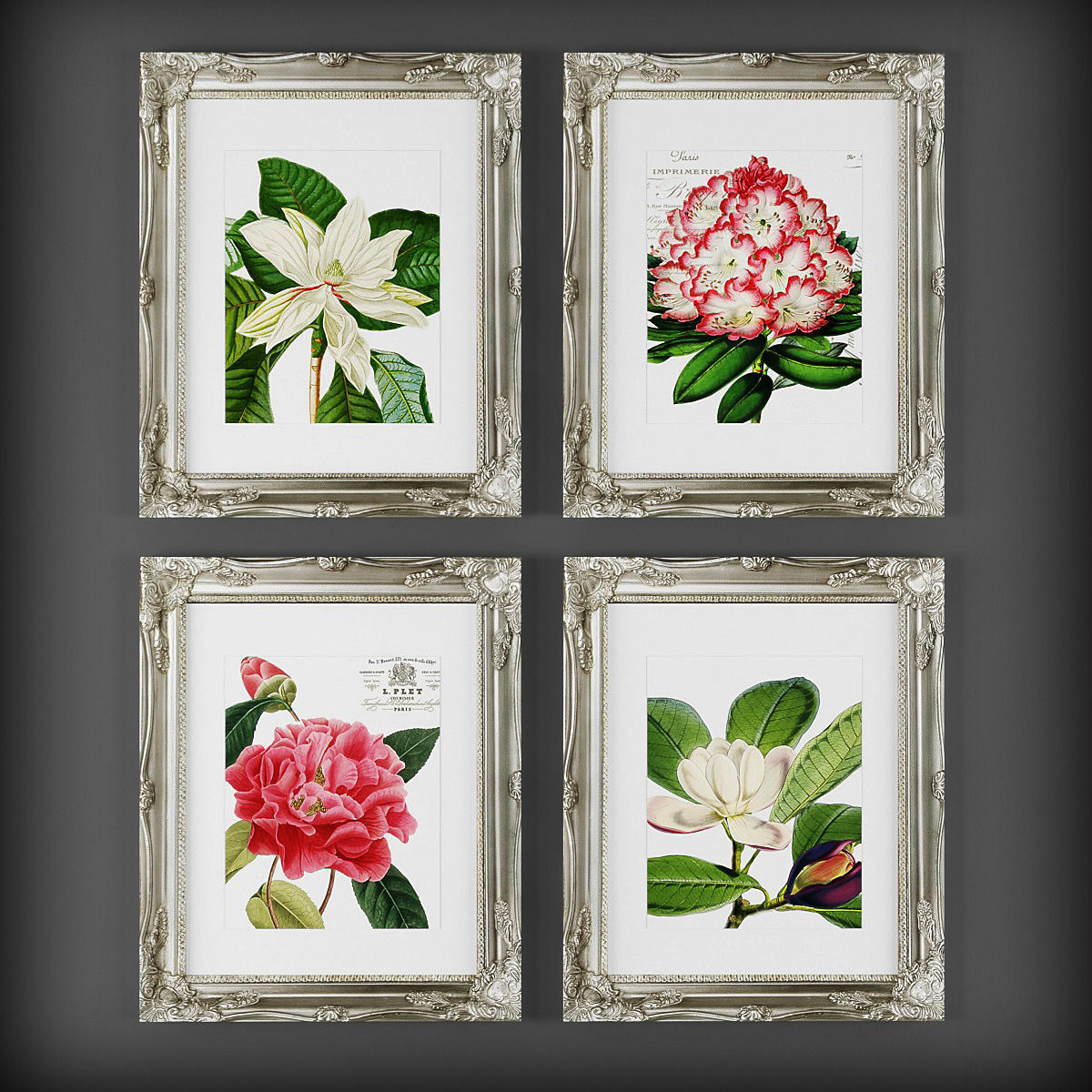 Picture Frames Low-poly 3D model_1