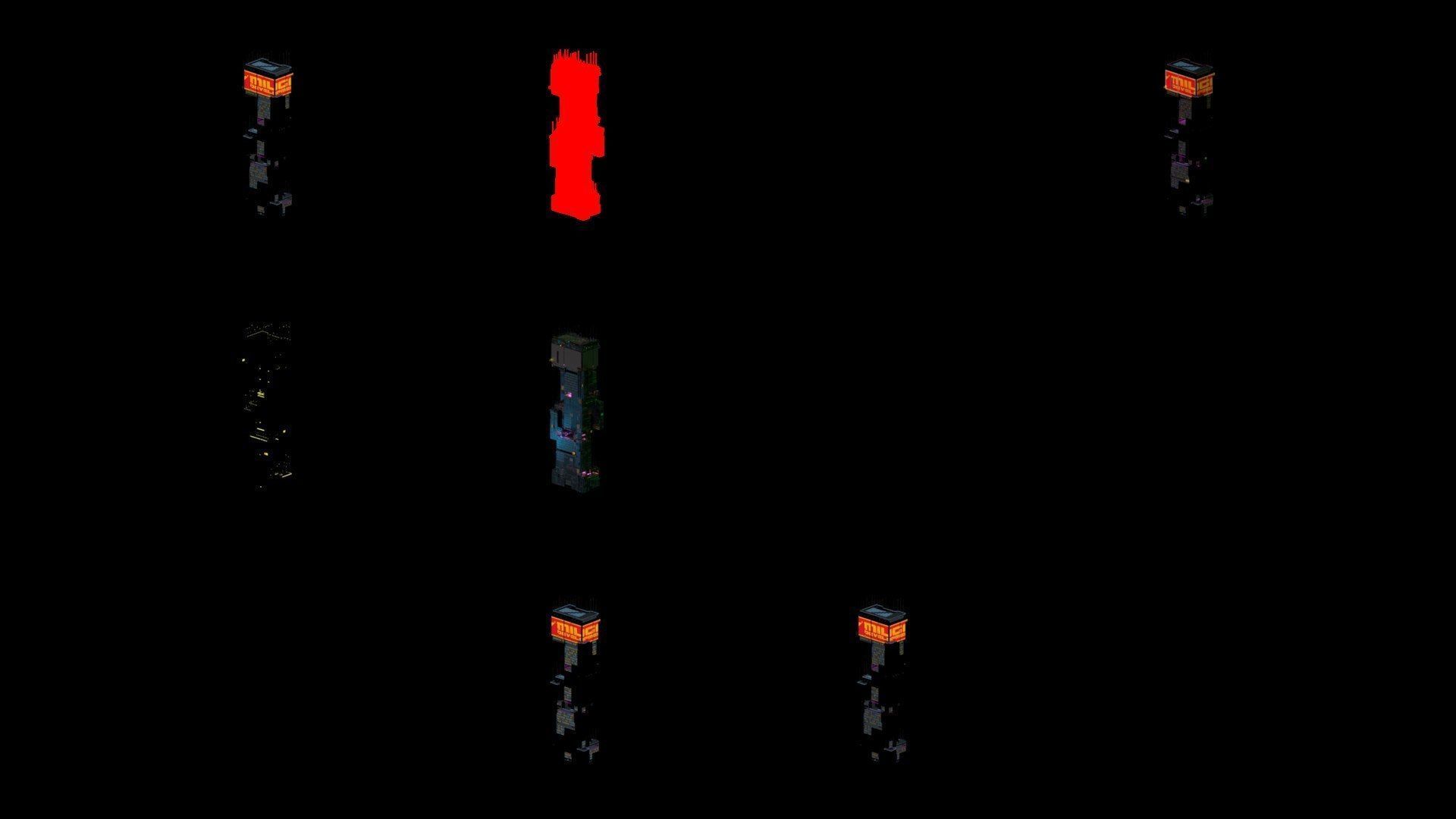 Sci-Fi Cyberpunk Futuristic City Skyscraper Building  15 3D model_4