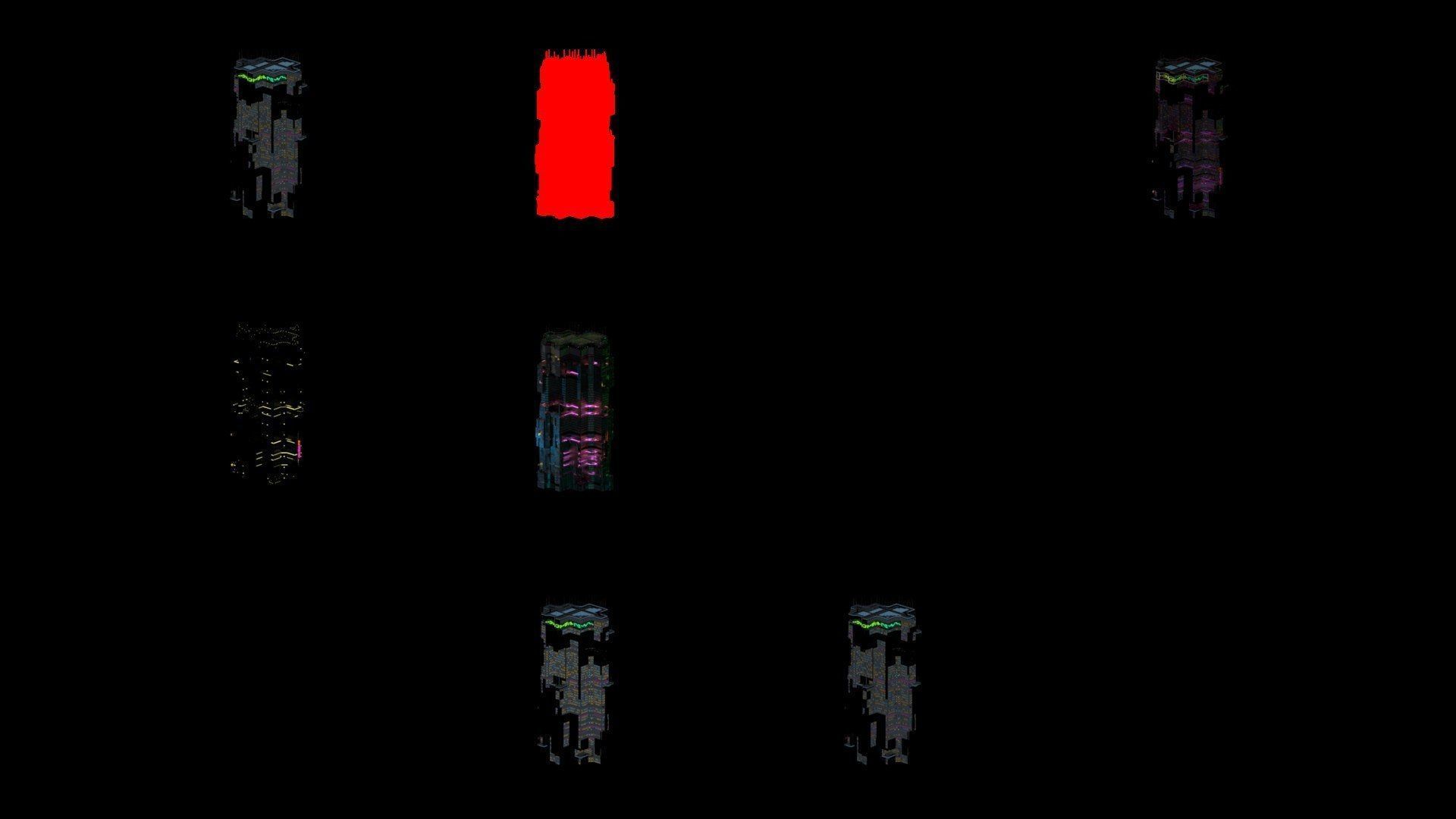 Sci-Fi Cyberpunk Futuristic City Skyscraper Building  11 3D model_4