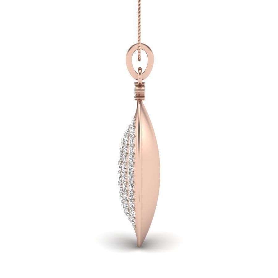 Pendant 3dm render detail diamond gold 3D print model_10
