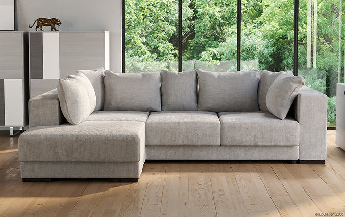Interior scene for sofa advertising 3D model 7