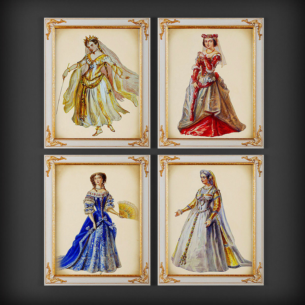 Picture Frames Low-poly 3D model_1