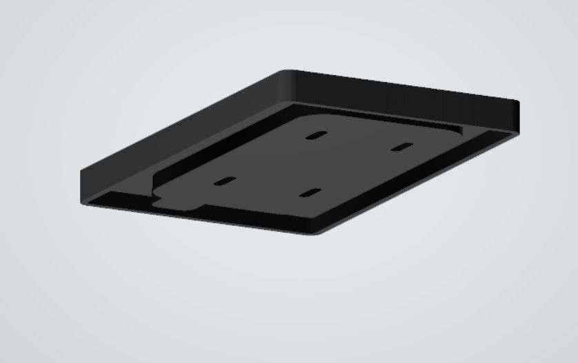 iPhone 6 wall mount display with magnetic snap on front cover 3D print model_2