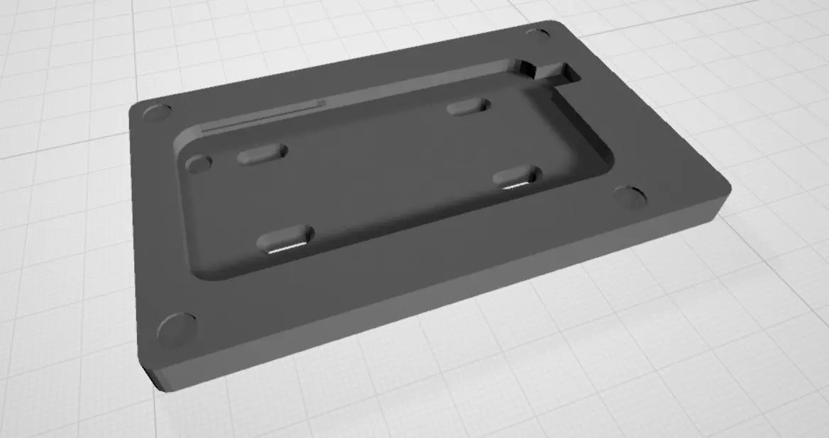 iPhone 6 wall mount display with magnetic snap on front cover 3D print model_0