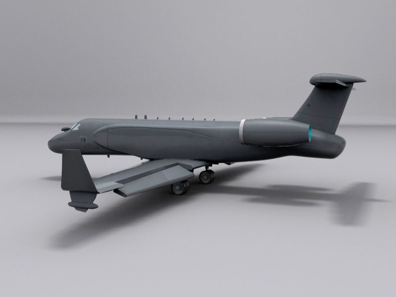 G550 AEW Low-poly 3D model_13