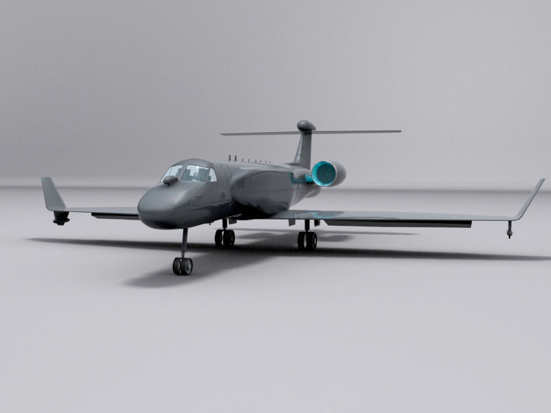 G550 AEW Low-poly 3D model_1