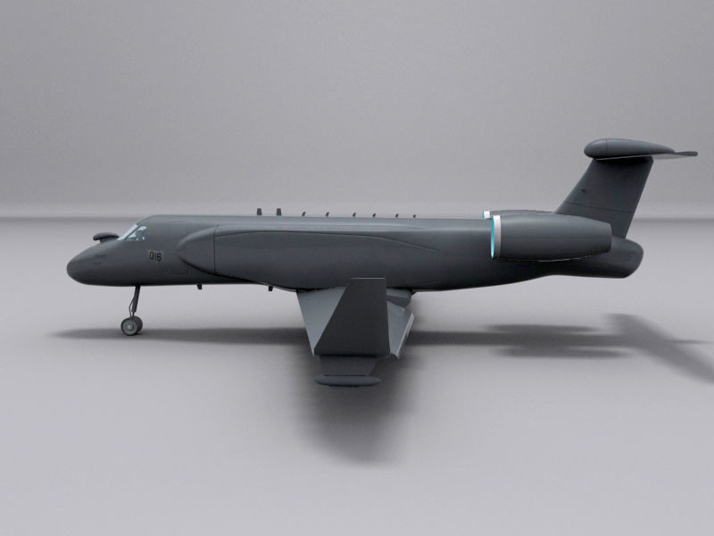 G550 AEW Low-poly 3D model_11