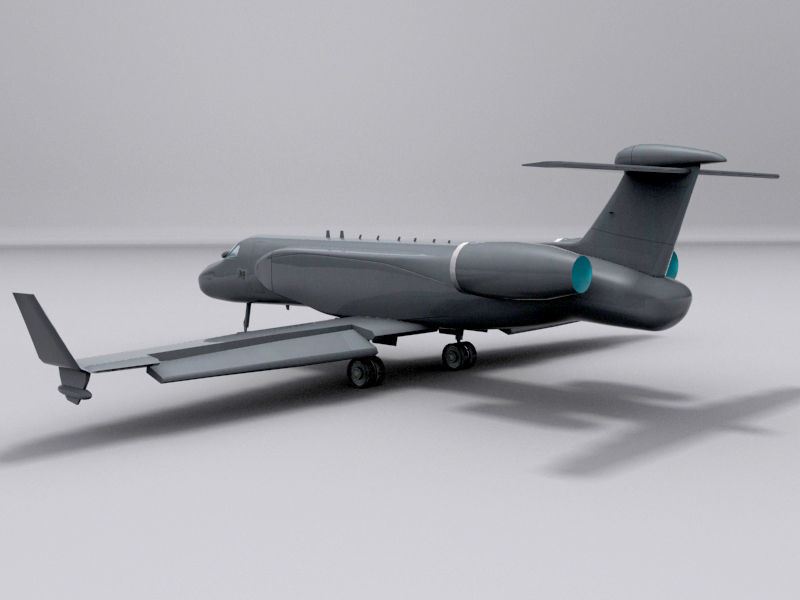 G550 AEW Low-poly 3D model_14