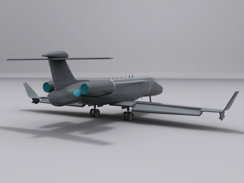 G550 AEW Low-poly 3D model_16
