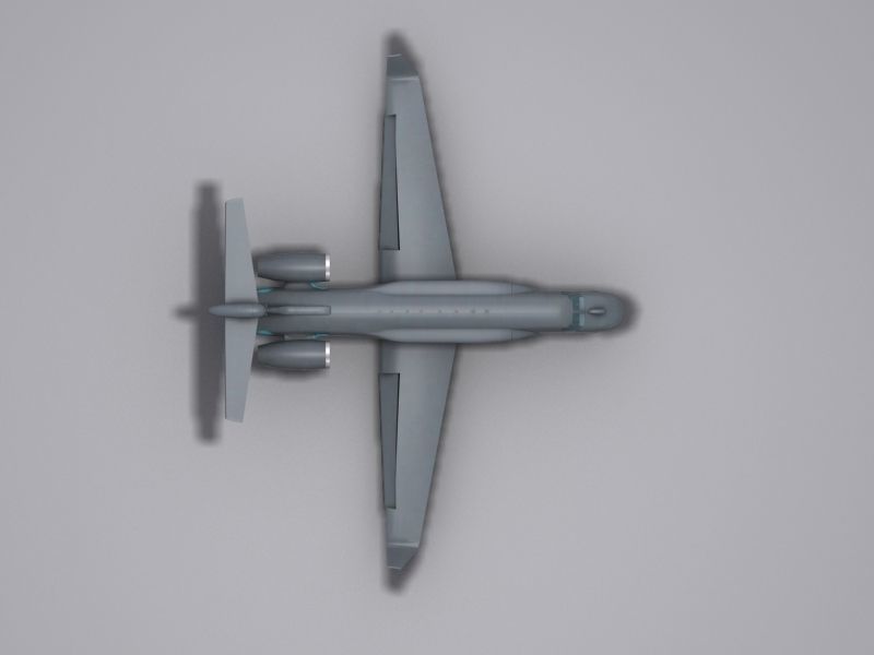 G550 AEW Low-poly 3D model_2