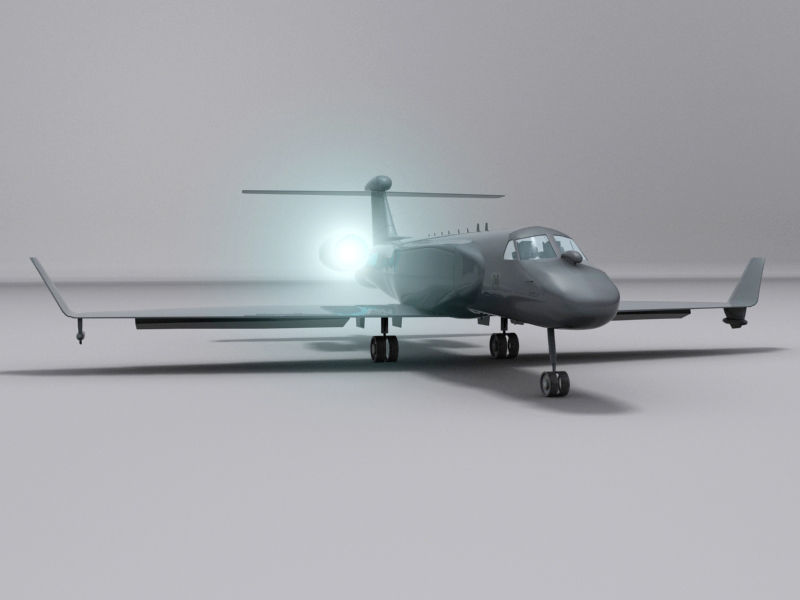 G550 AEW Low-poly 3D model_19