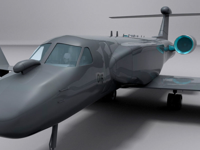 G550 AEW Low-poly 3D model_3