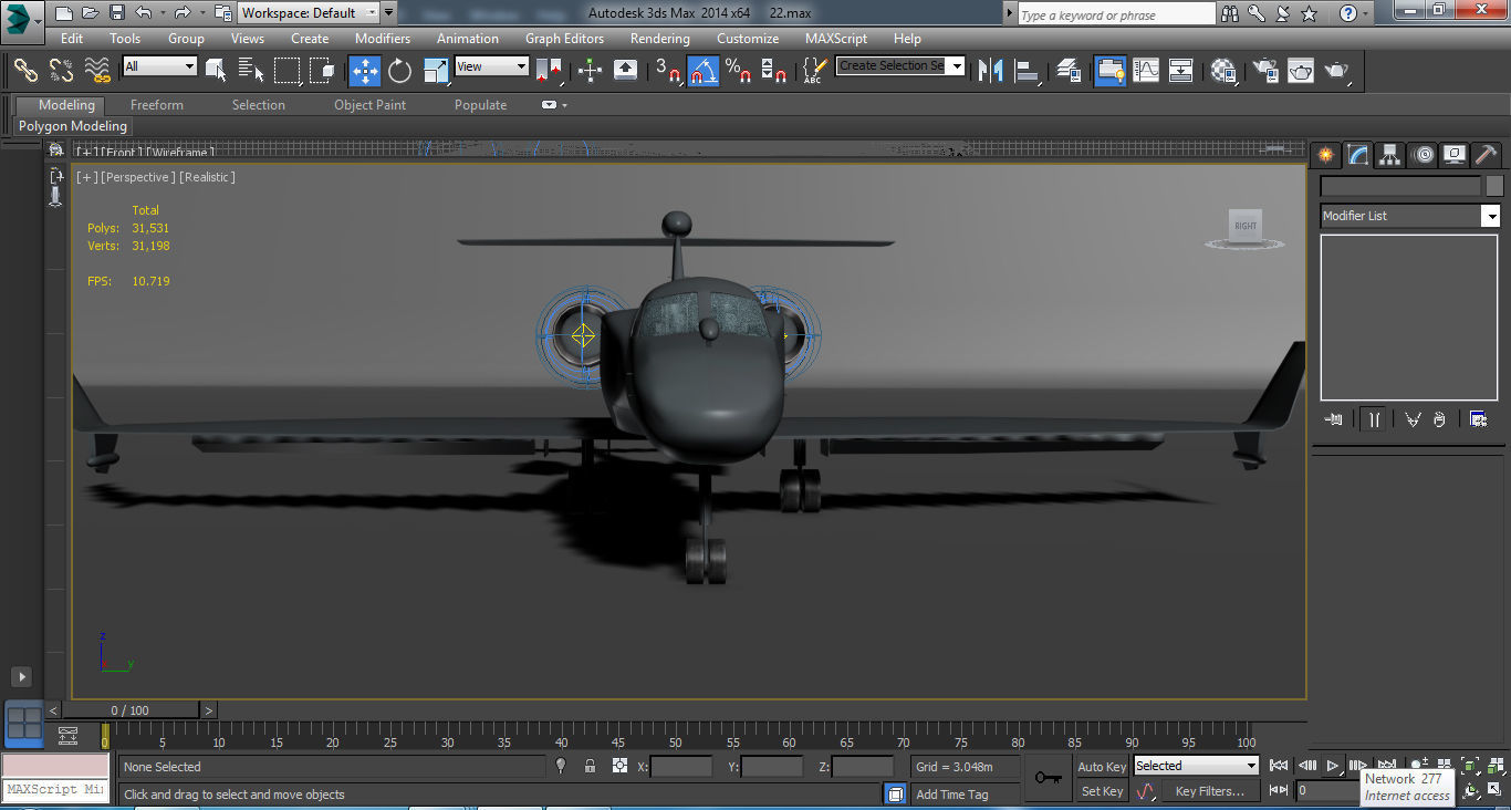 G550 AEW Low-poly 3D model_7