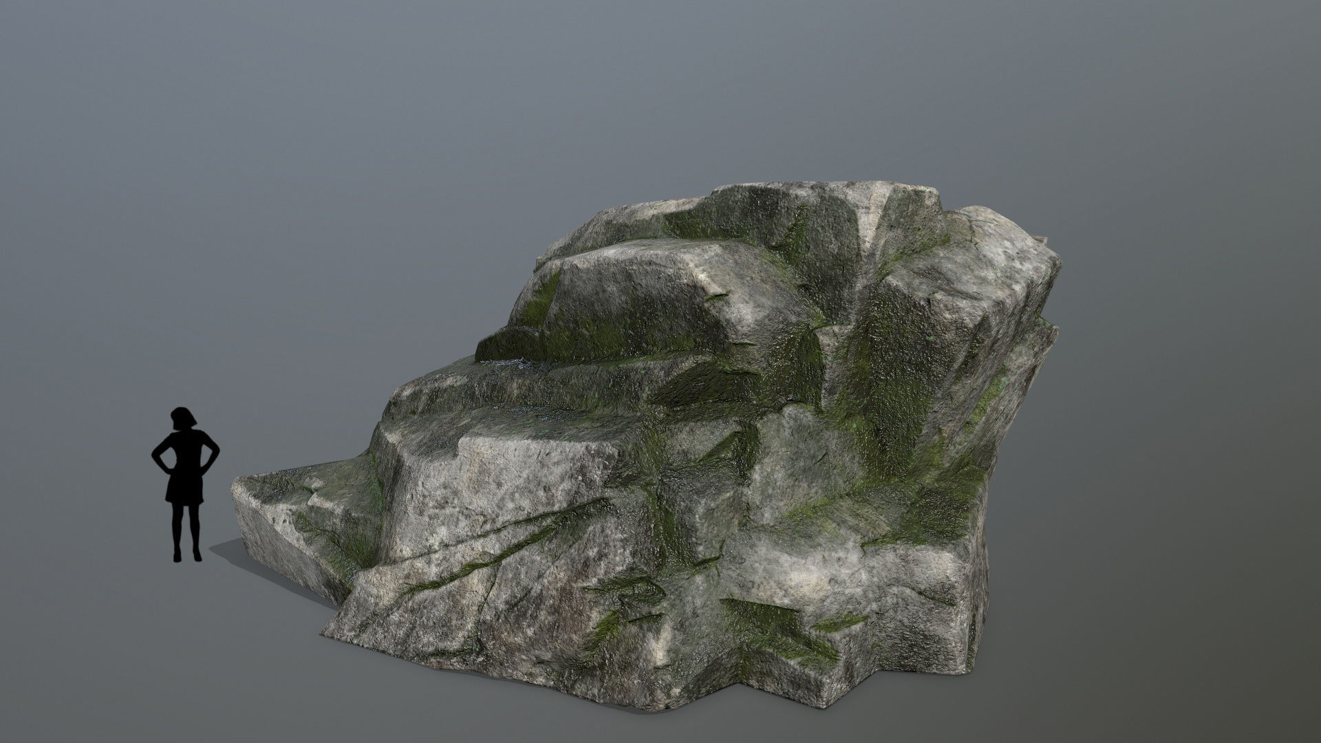 Rock Set Low-poly 3D model_2