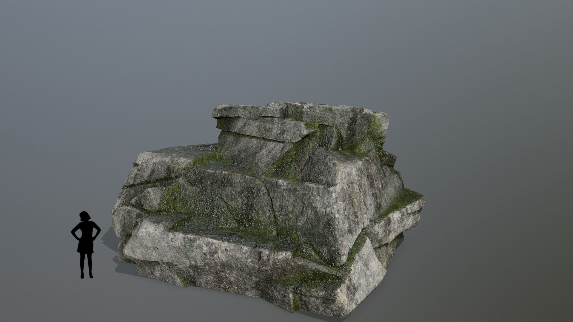 Rock Set Low-poly 3D model_5