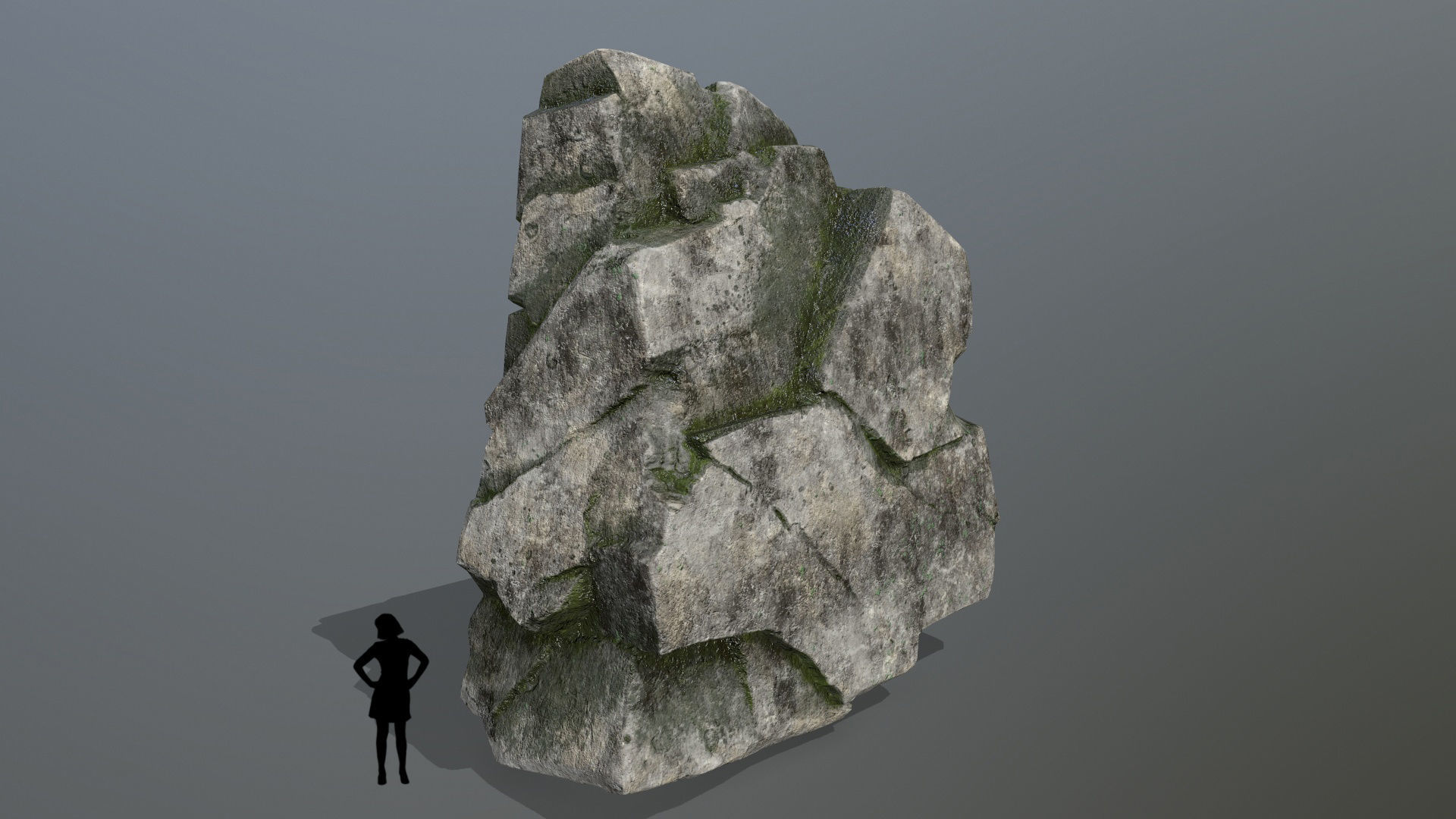 Rock Set Low-poly 3D model_6