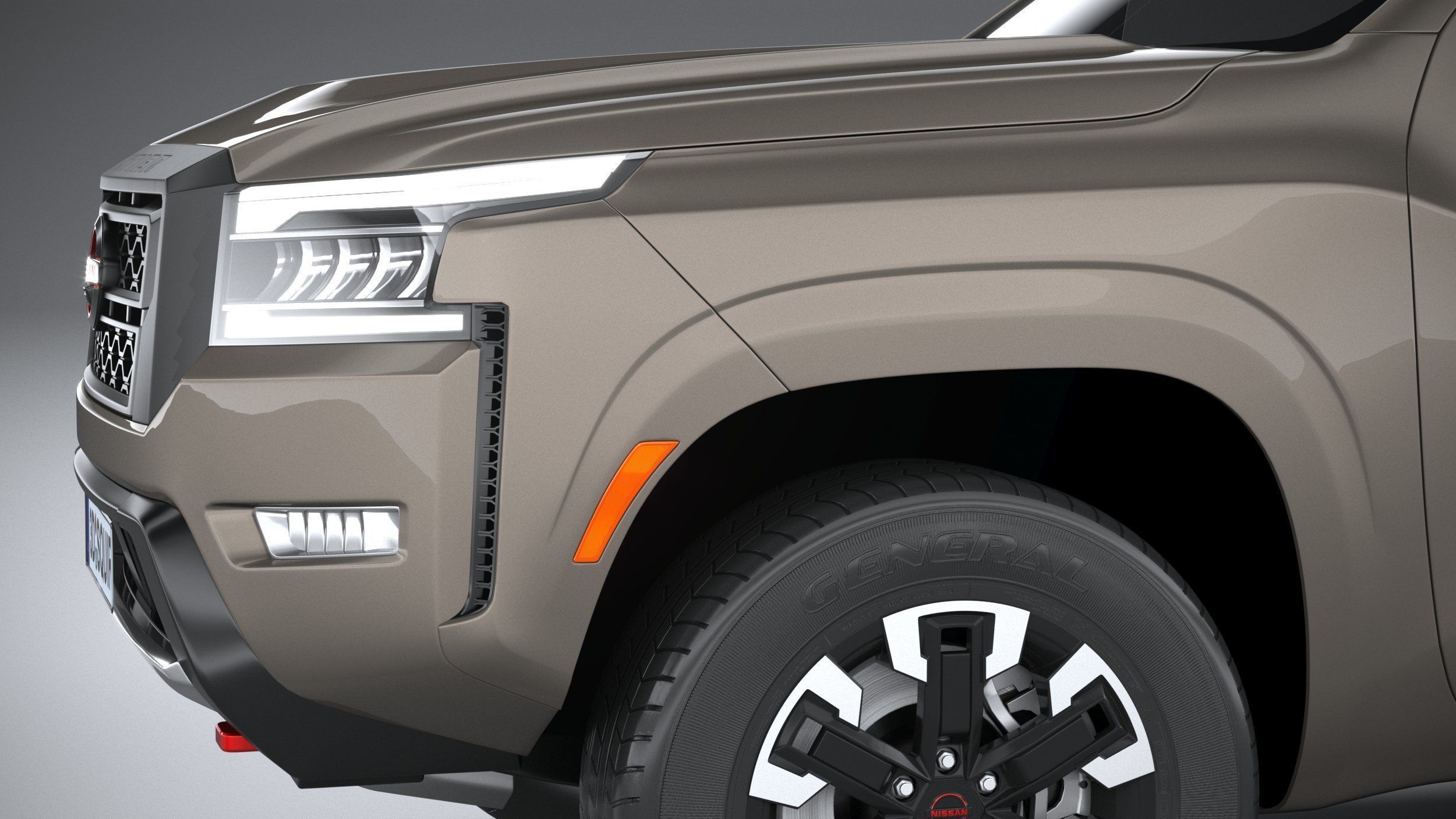 Nissan Frontier KingCab PRO4X 2022 3D model_3