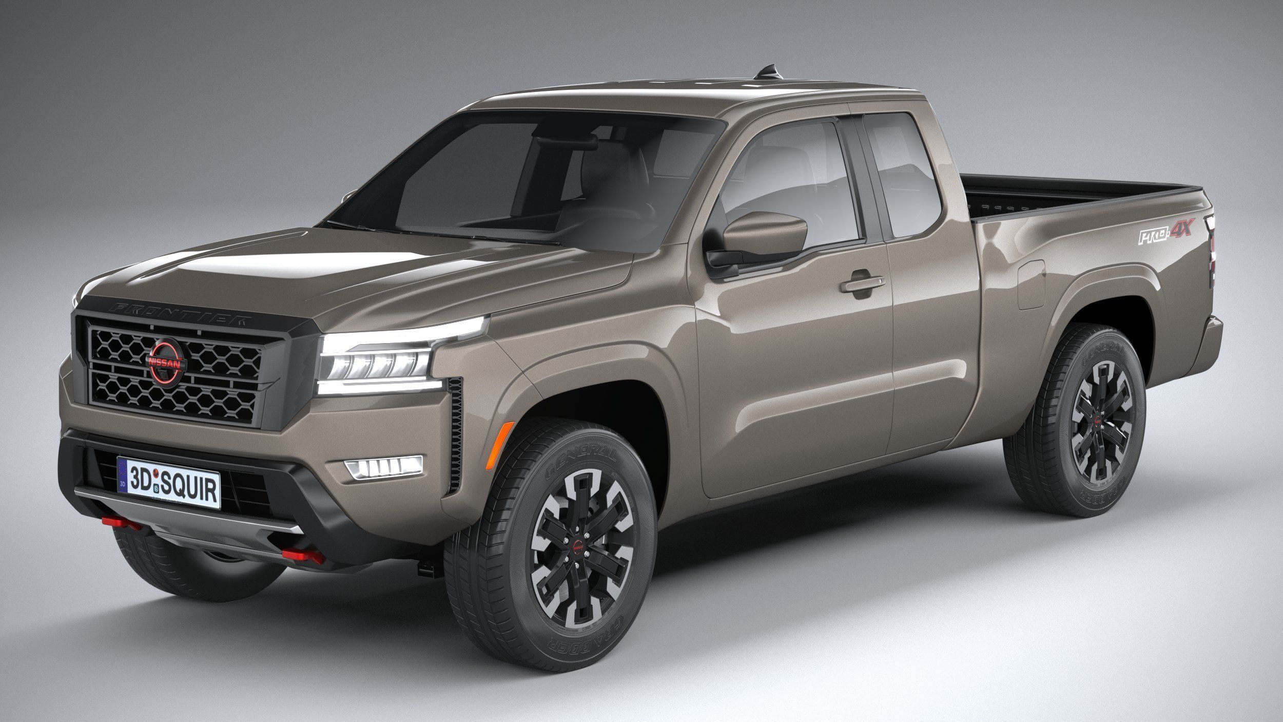 Nissan Frontier KingCab PRO4X 2022 3D model_1