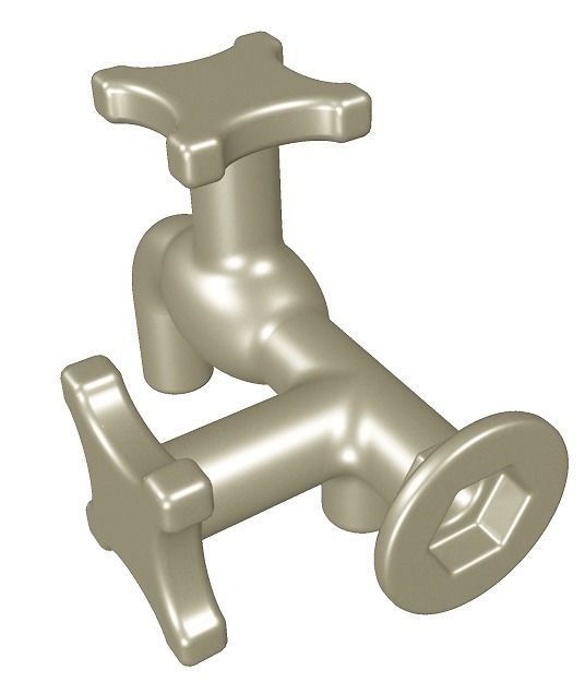 Astonishing Two Way Faucet Low-poly 3D model_1