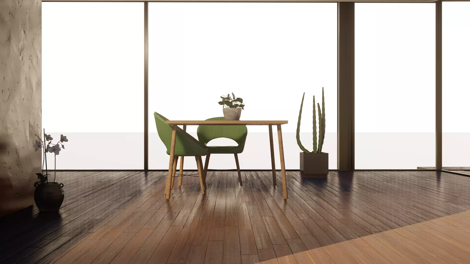 Infinity square table Free low-poly 3D model