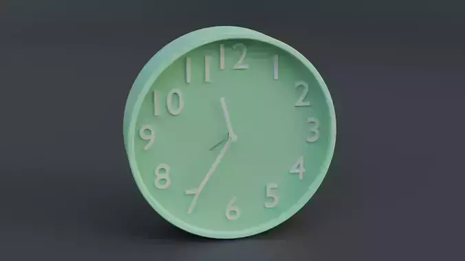 Clock 3D Model Customizable