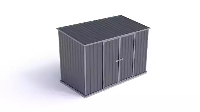 Small Garden Shed High Poly 3D model