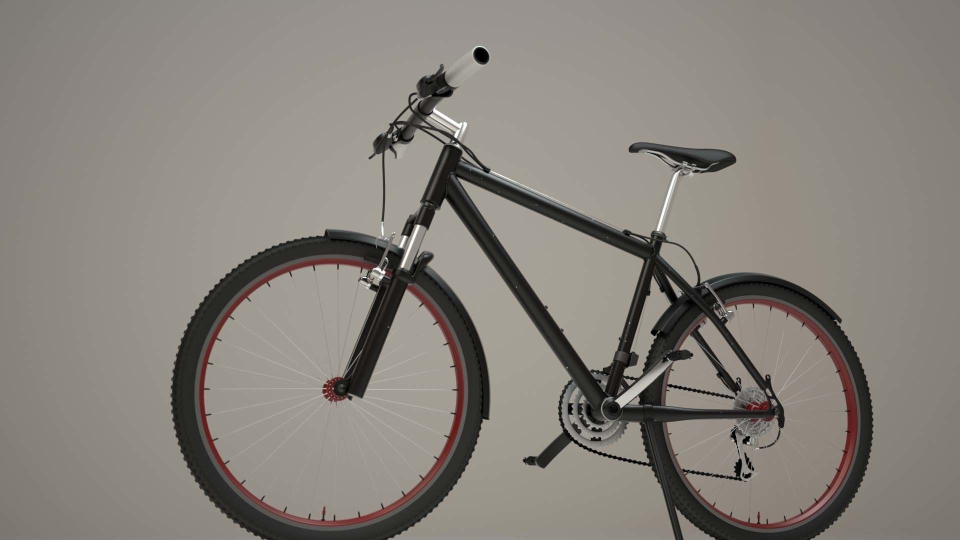Bicycle mountain bike 3D model_4