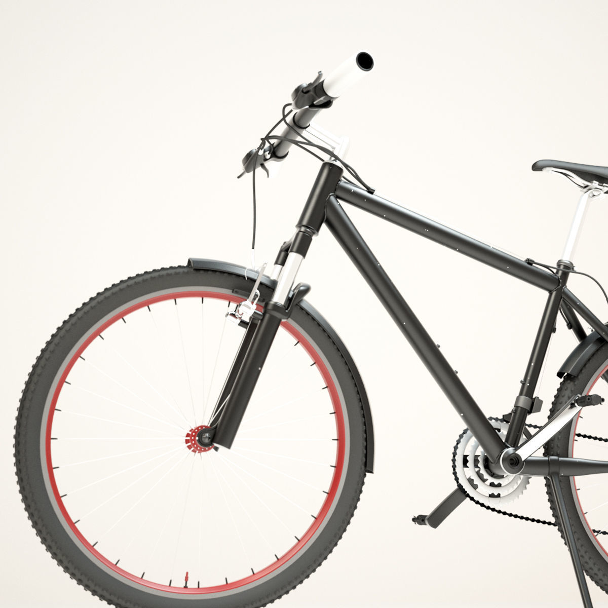 Bicycle mountain bike 3D model_5
