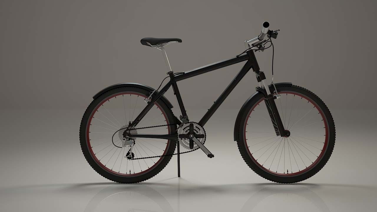Bicycle mountain bike 3D model_3
