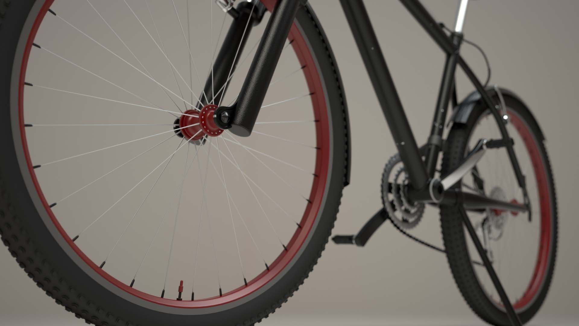 Bicycle mountain bike 3D model_2