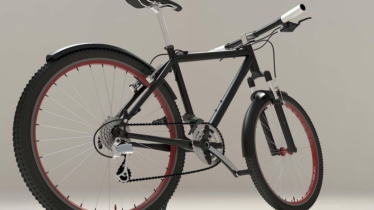 Bicycle mountain bike 3D model_1