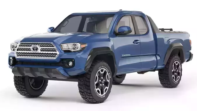 Toyota Tacoma extended cab 2017 3D model