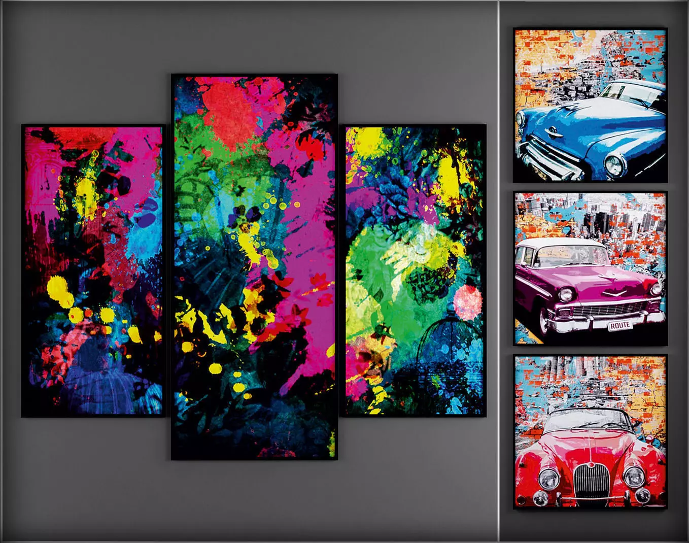 Picture Frames Low-poly 3D model_0