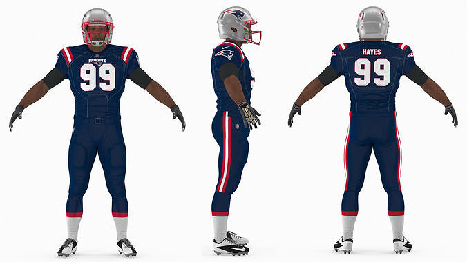 New England Patriots American Football Player Fur 3D model