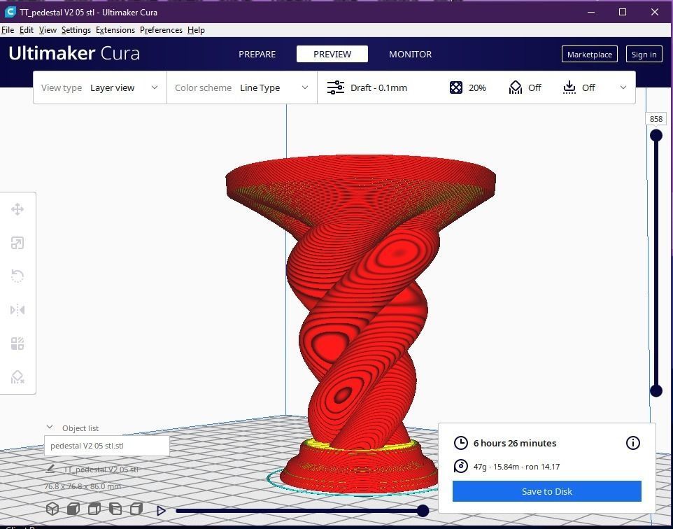 pedestal 05 3D print model_22