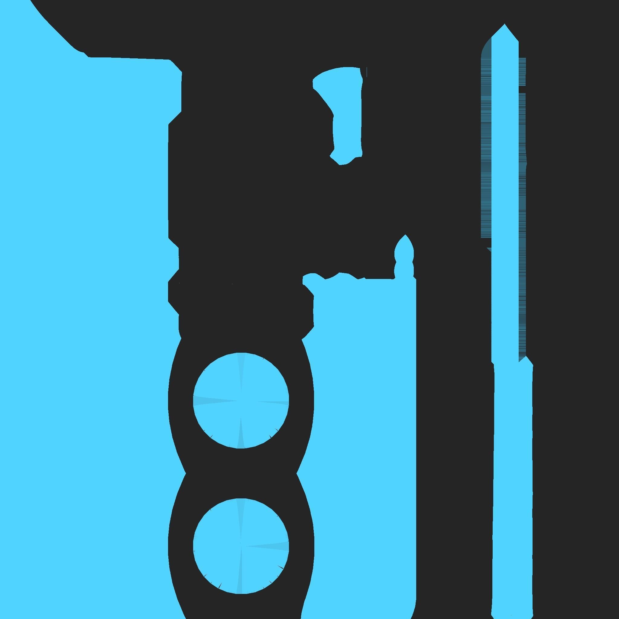 SciFi Sword A01 Black Blue - Character Design Fashion Low-poly 3D model_17