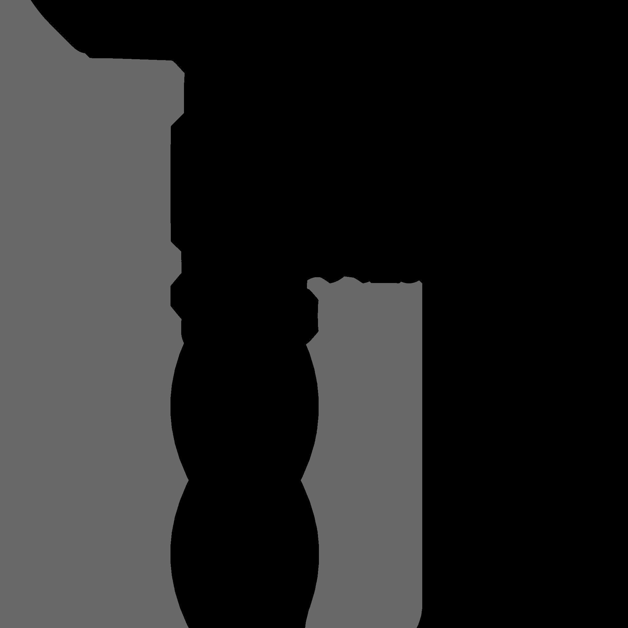 SciFi Sword A01 Black Blue - Character Design Fashion Low-poly 3D model_20