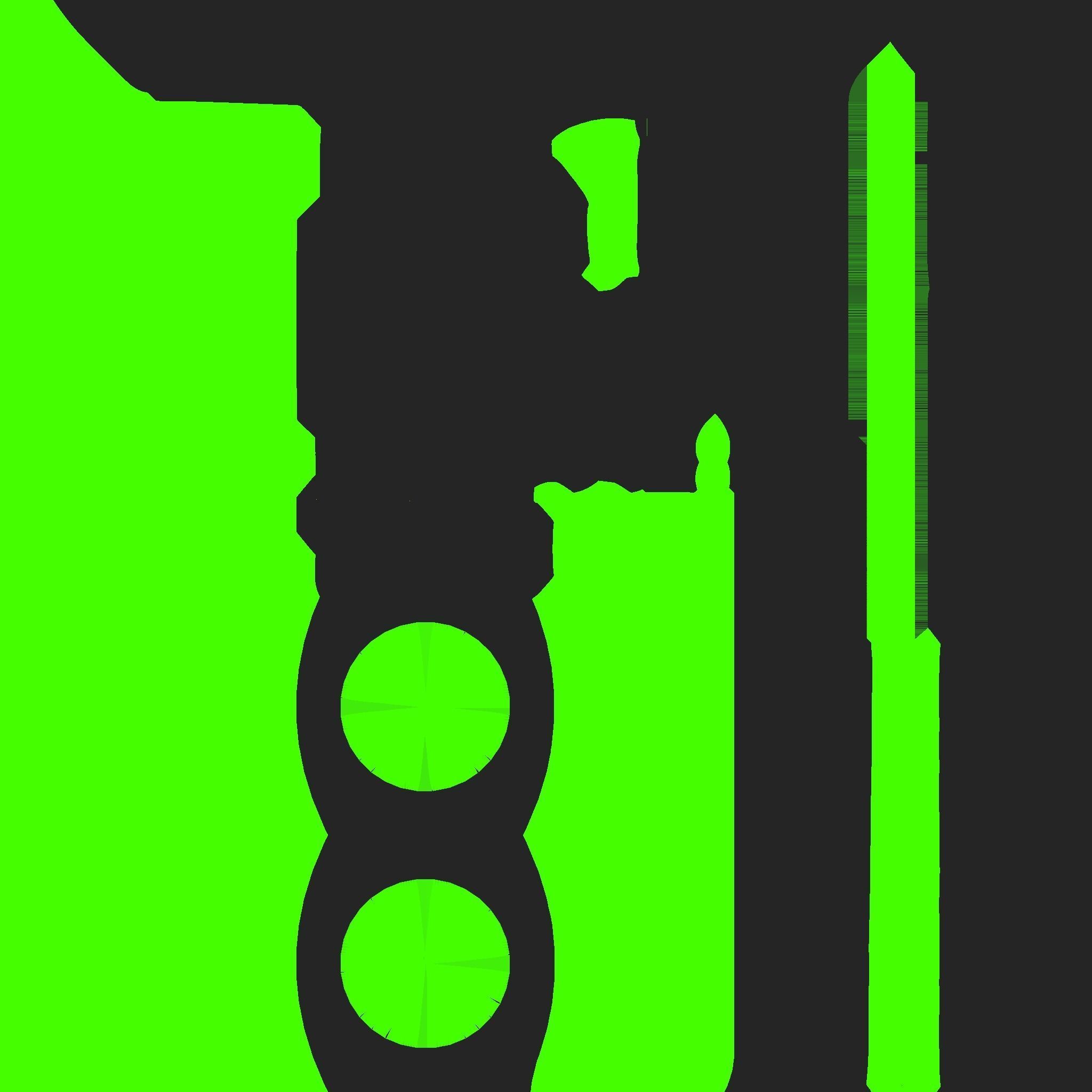 SciFi Sword A02 Green - Character Design Fashion Low-poly 3D model_17