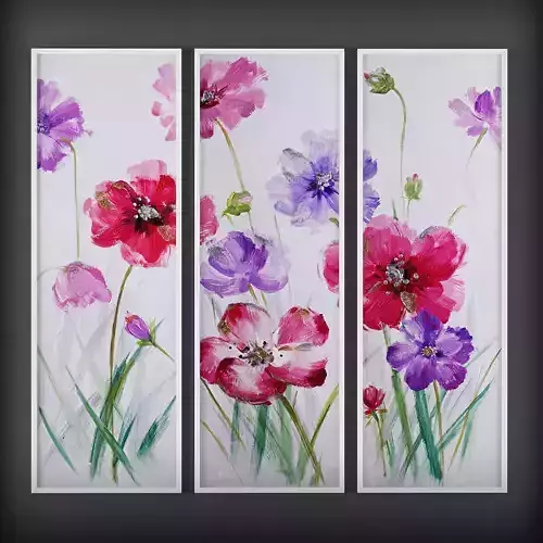 Picture Frames Low-poly 3D model