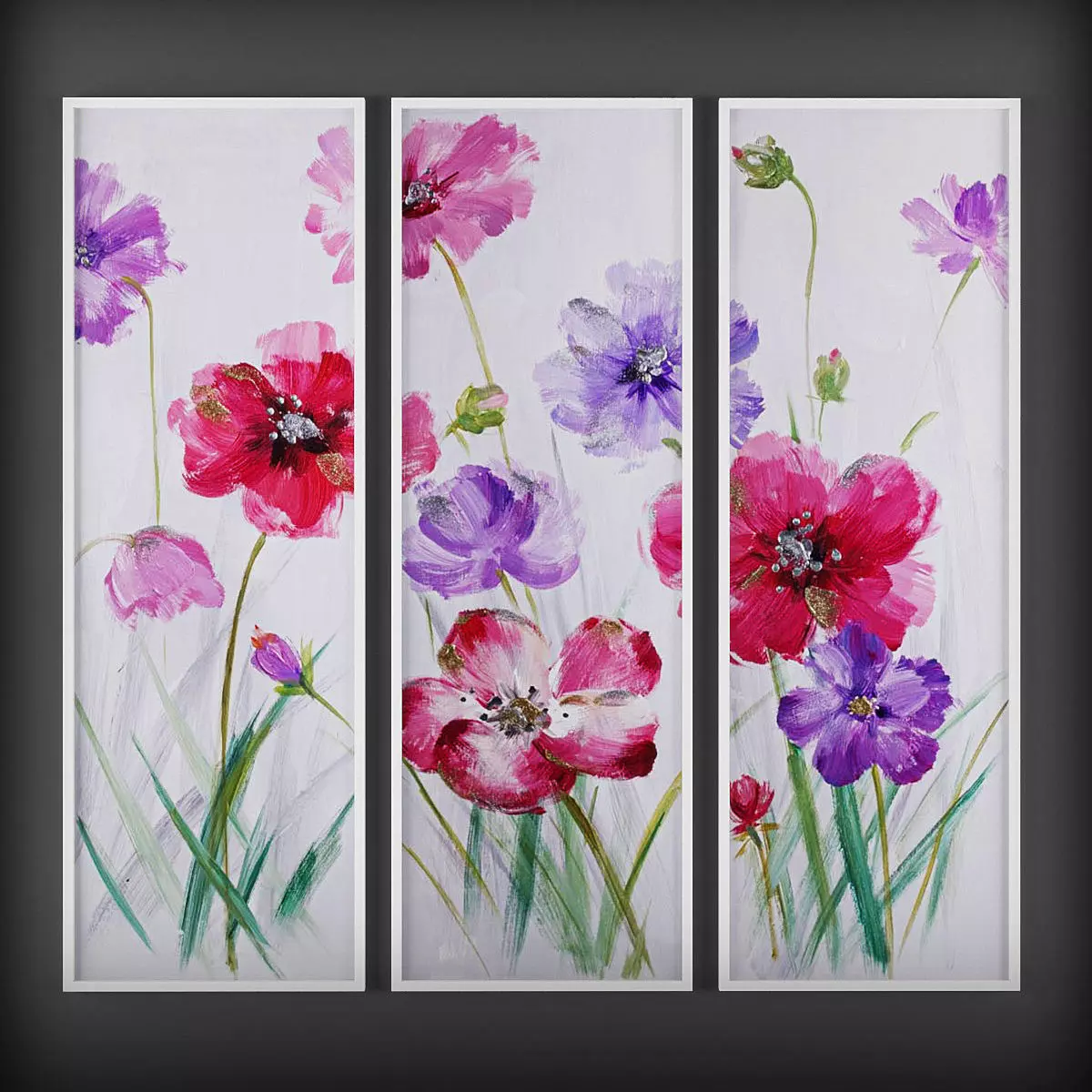 Picture Frames Low-poly 3D model_0