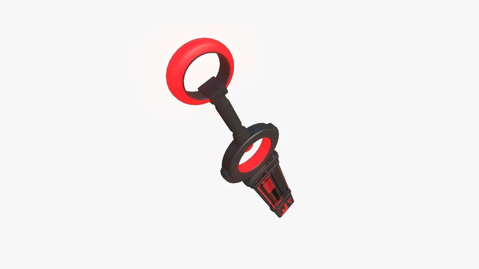 SciFi Sword A05 Black Red - Character Design Fashion Low-poly 3D model_3