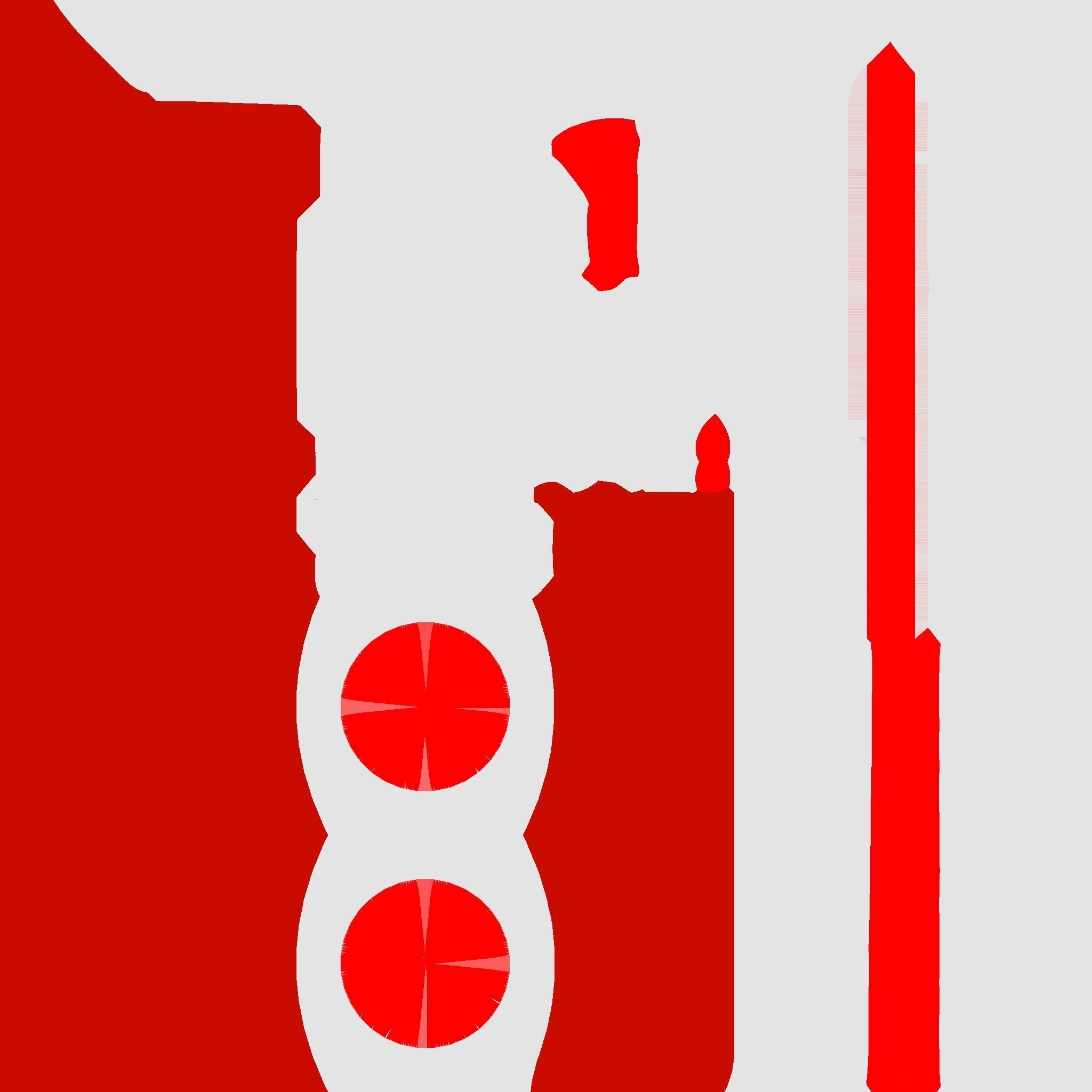 SciFi Sword A06 White Red - Character Design Fashion Low-poly 3D model_17