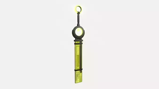 SciFi Sword A07 Yellow - Character Design Fashion Low-poly 3D model