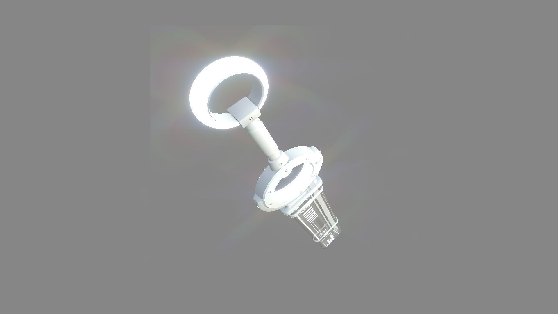 SciFi Sword A08 Full White - Character Design Fashion Low-poly 3D model_4