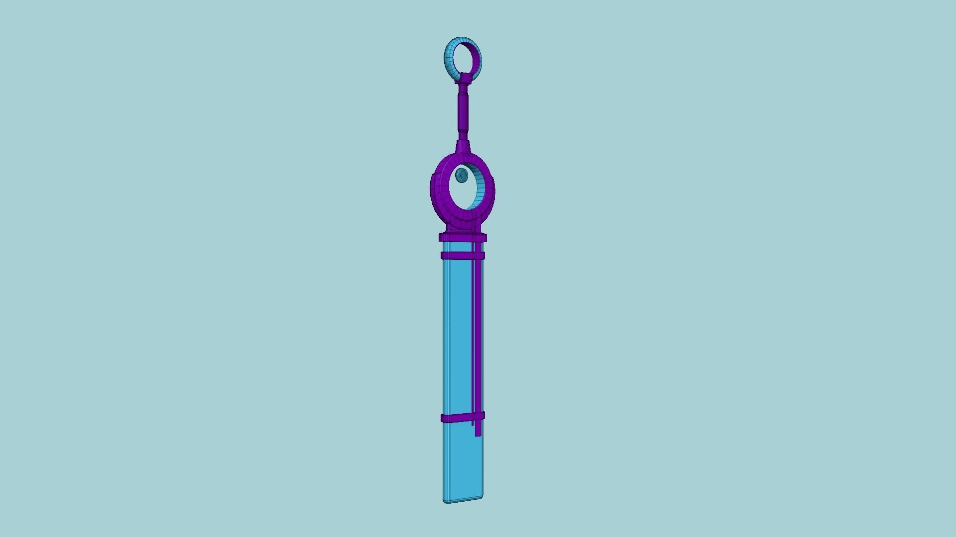 SciFi Sword A09 Purple Blue - Character Design Fashion Low-poly 3D model_6