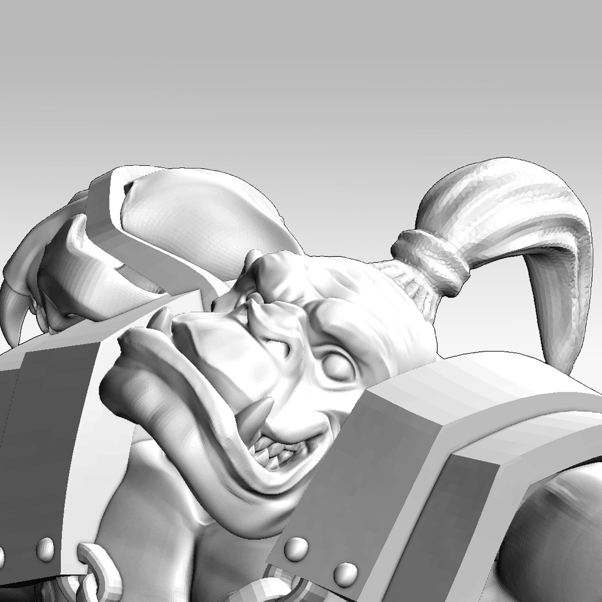 Orc soldier 3D print model 3D print model_7