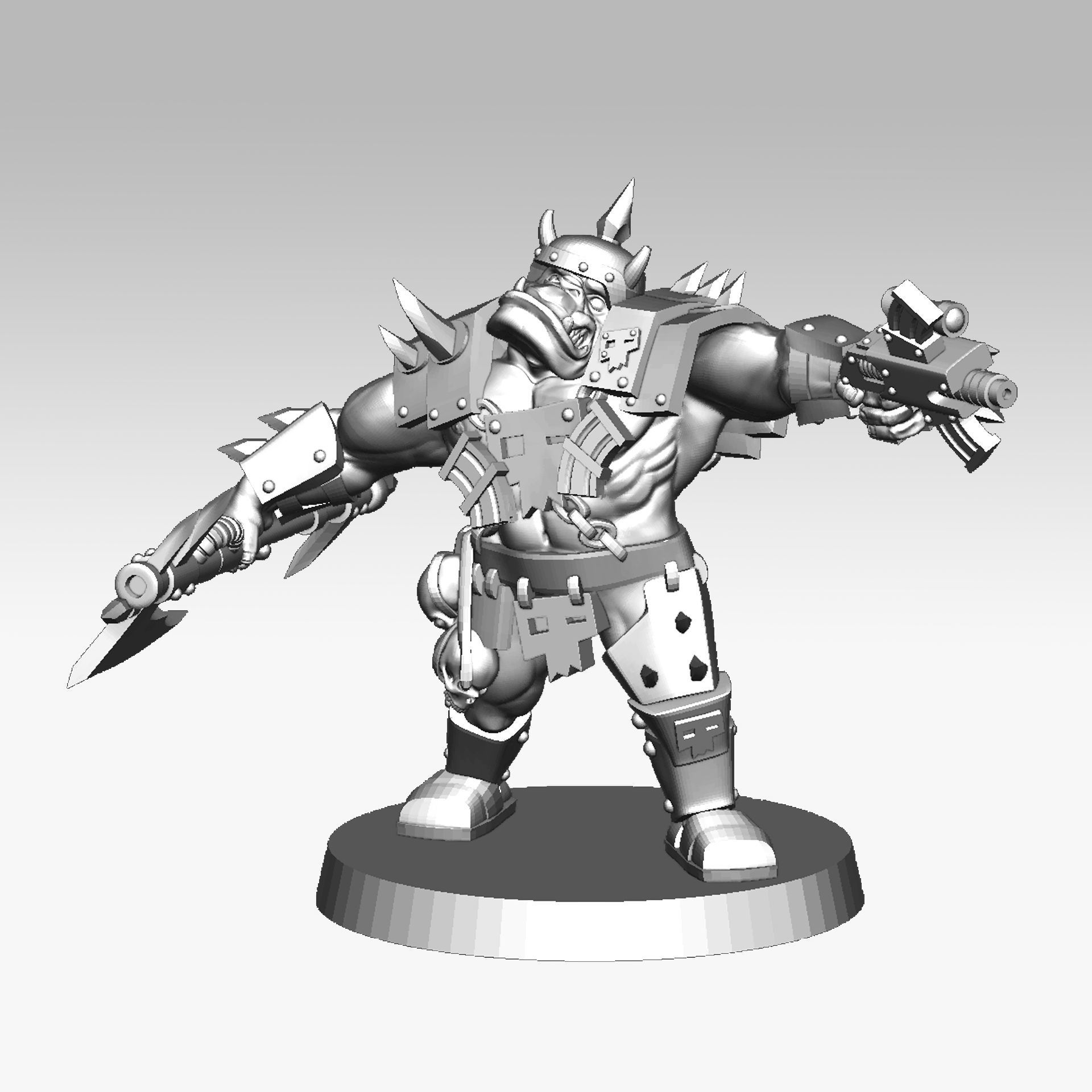 Orc soldier 3D print model 3D print model_19