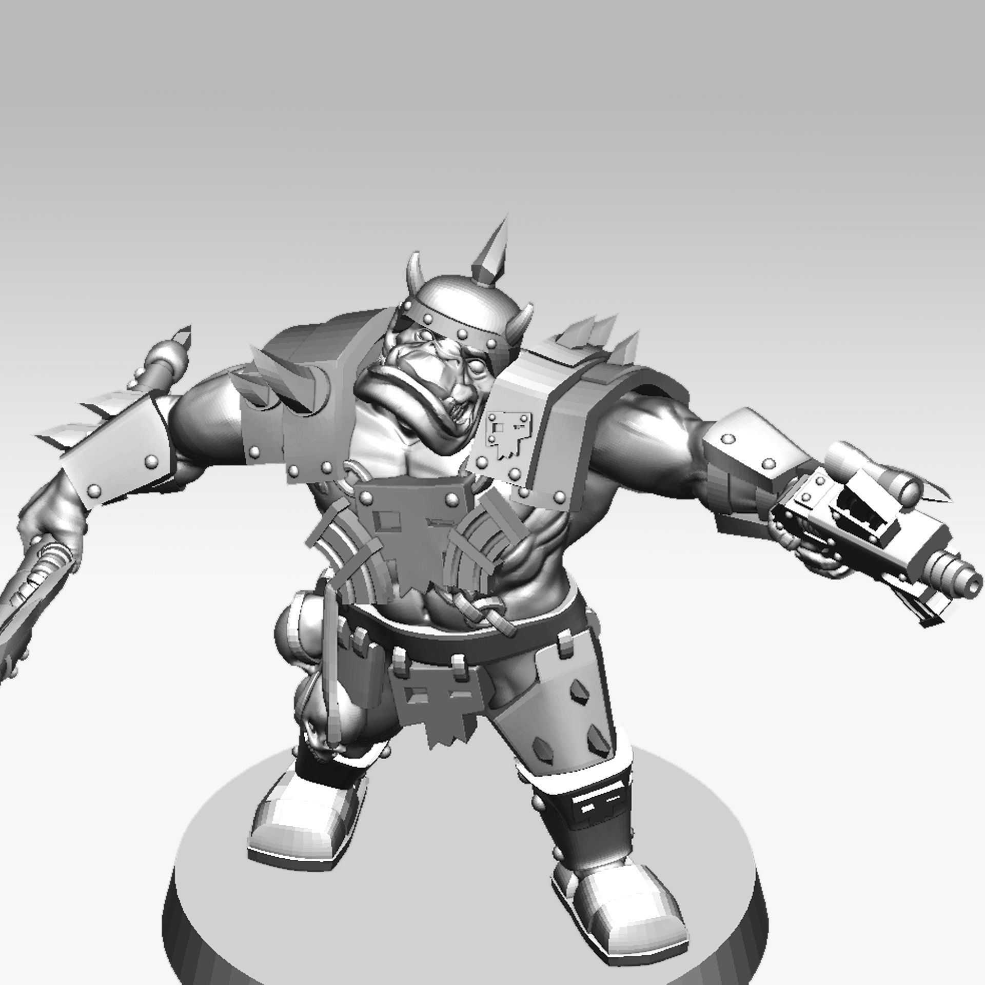 Orc soldier 3D print model 3D print model_14