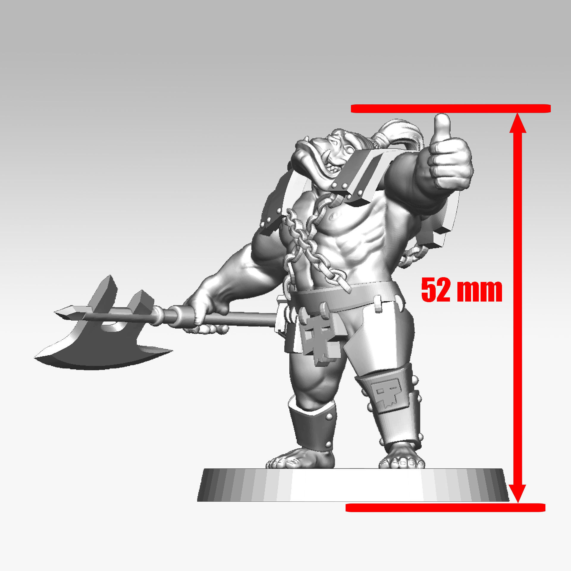 Orc soldier 3D print model 3D print model_4