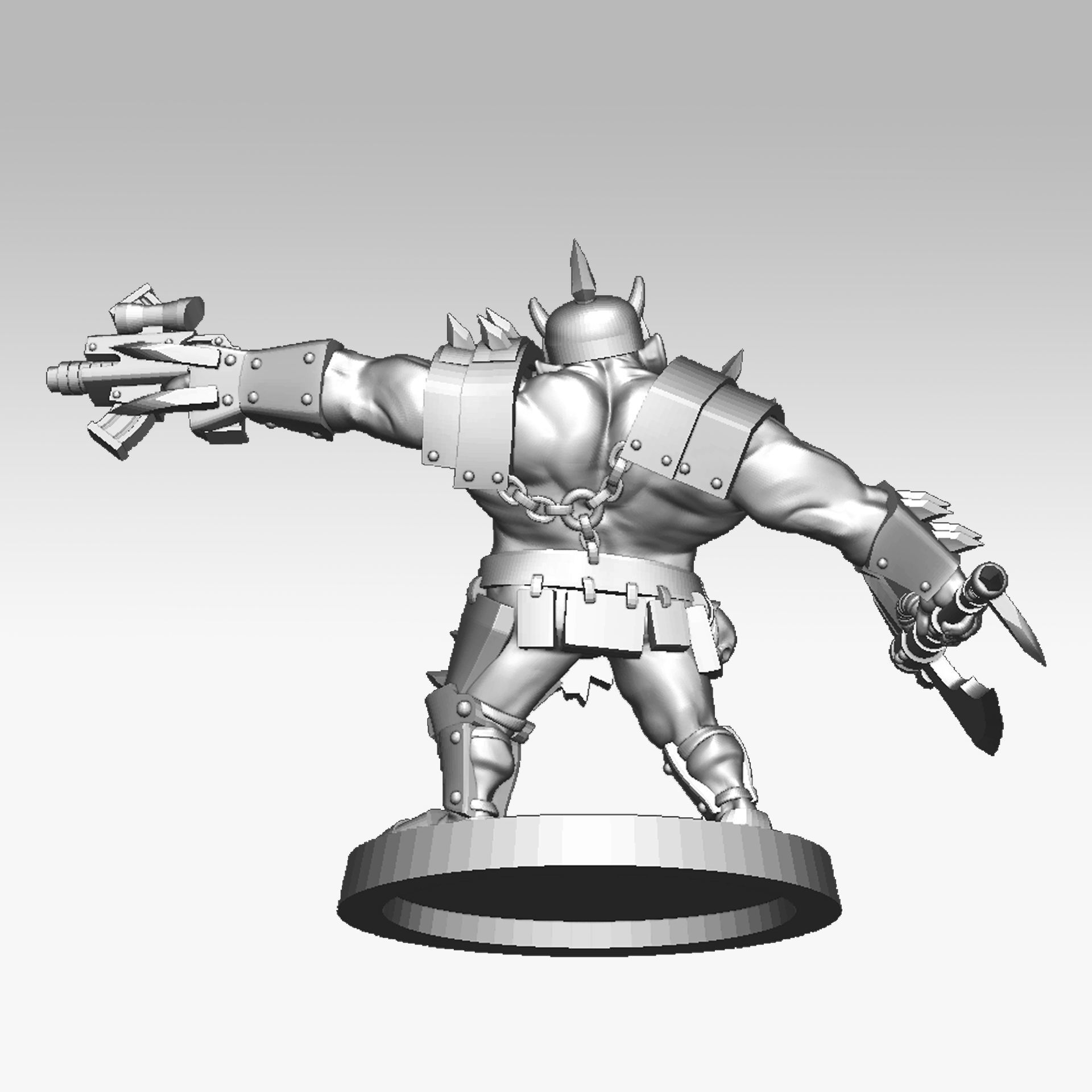 Orc soldier 3D print model 3D print model_8